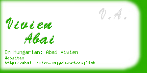 vivien abai business card